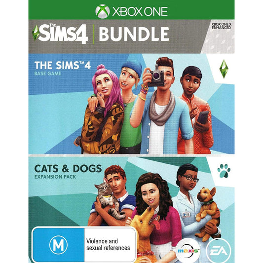 The Sims 4 and Cats and Dogs Bundle Xbox One XB1 Brand New Sealed Free Postage