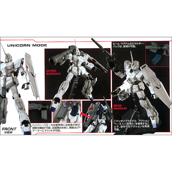 MG 1/100 model kit RX-0 UNICORN GUNDAM Full Psycho-Frame